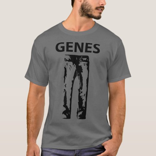 Funny Genes Jeans Silhouette T_Shirt