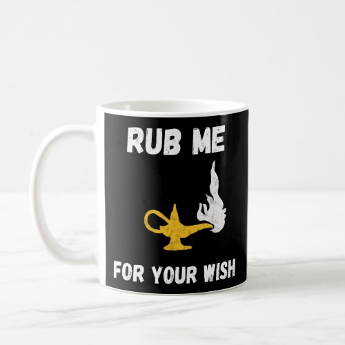 Funny Genie Lamp Rub Me Wishes Aladin Costume Coffee Mug