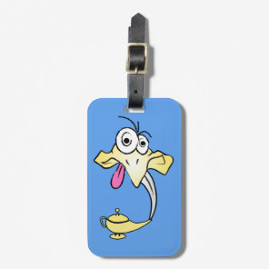 Funny genie luggage tag