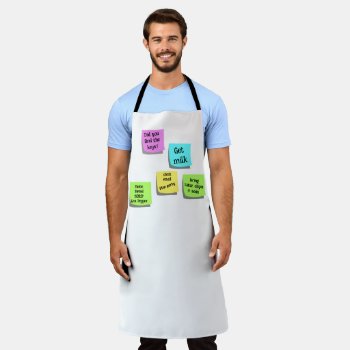 Funny Genius Apron For Party Planning Sticky Notes by CricketDiane at Zazzle