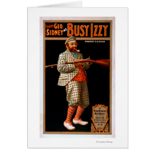 Funny Geo. Sidney as Busy Izzy Theatre Poster Cards