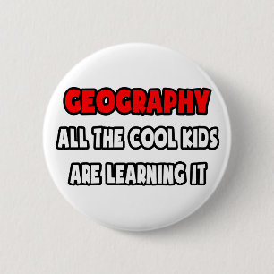Funny Geography Teacher Shirts and Gifts Pinback Button