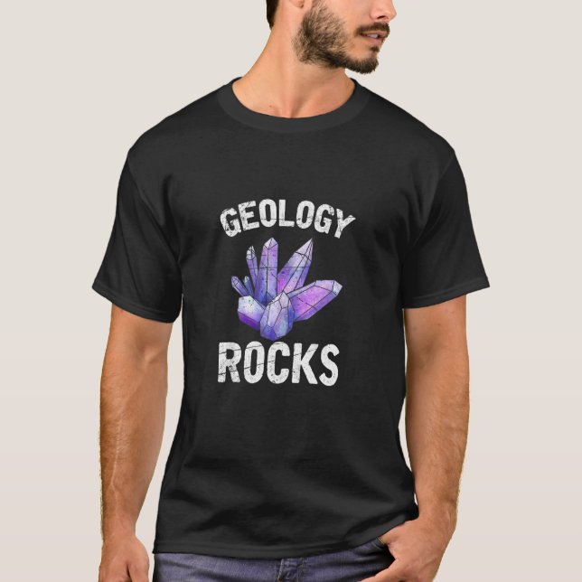 Funny Geologist  Pangea Rock Collector Geology Roc T-Shirt (Front)