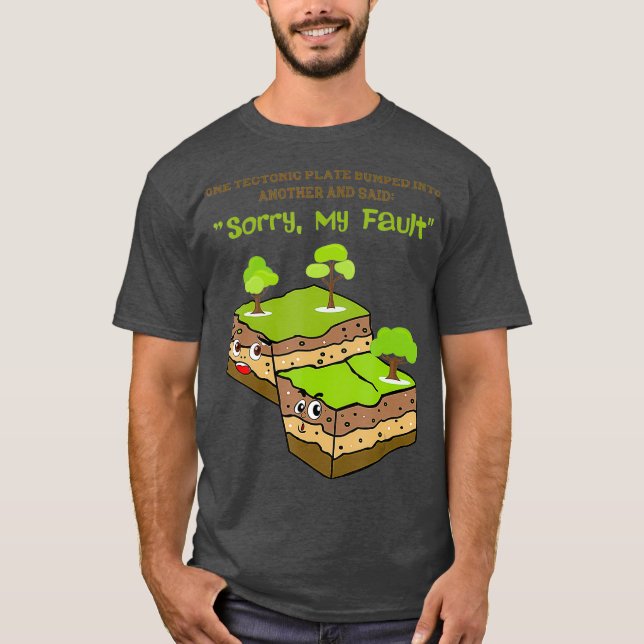 Funny Geology Earthquake Gift  Cute Earth Men T-Shirt (Front)