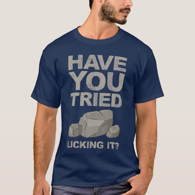 Funny Geology for Men Women Rockhound Rock Collect T-Shirt (Front)