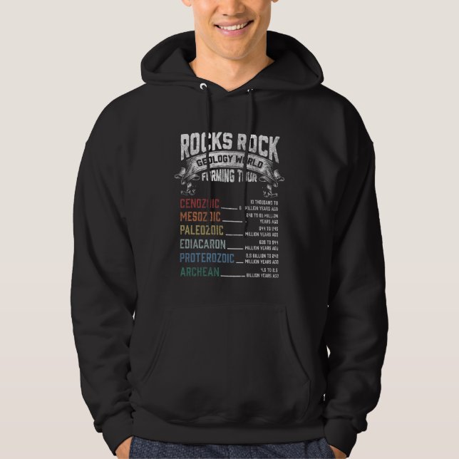Funny Geology Rock Forming Humor Geologist Hoodie (Front)