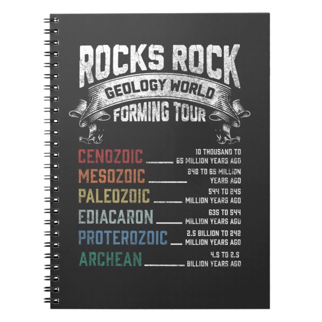 Funny Geology Rock Forming Humor Geologist Notebook (Front)