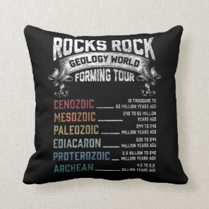 Funny Geology Rock Forming Humor Geologist Throw Pillow