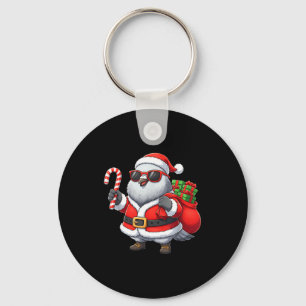 Funny Geon Christmas Santa Outfit Xmas Boys Girls Keychain