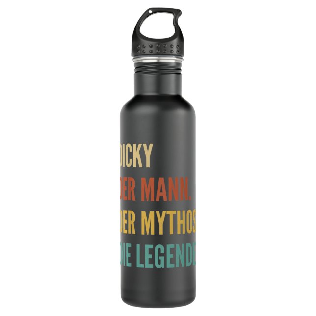 Funny German First Name Design - Dicky  Stainless Steel Water Bottle (Front)