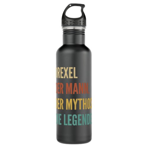 Funny German First Name Design _ Drexel  Stainless Steel Water Bottle