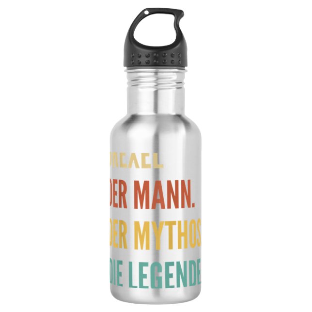 Funny German First Name Design - Drexel  Stainless Steel Water Bottle (Front)
