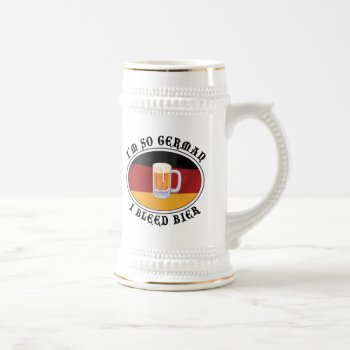 Funny German Gift Beer Stein by Oktoberfest_TShirts at Zazzle