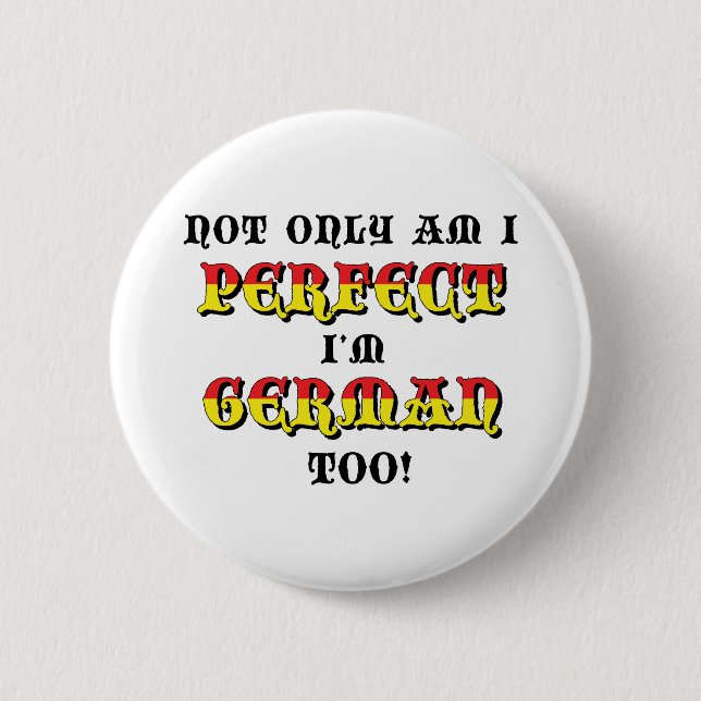 Funny German Pinback Button (Front)