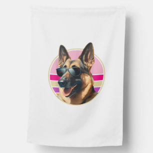 Funny German Shepherd Dog Design Art Costume Outfi House Flag