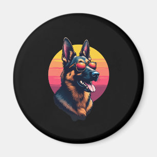 Funny German Shepherd Dog Design Art Costume Outfi Magnet