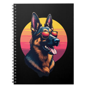 Funny German Shepherd Dog Design Art Costume Outfi Notebook
