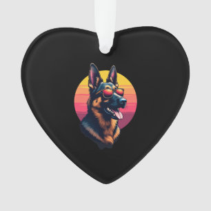 Funny German Shepherd Dog Design Art Costume Outfi Ornament