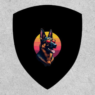 Funny German Shepherd Dog Design Art Costume Outfi Patch
