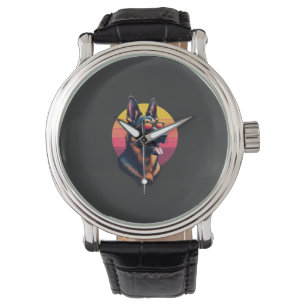 Funny German Shepherd Dog Design Art Costume Outfi Watch