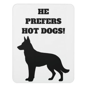 Funny German Shepherd Dog Door Sign