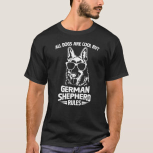 Funny German Shepherd Dog Rules Puppy Lover Premiu T-Shirt