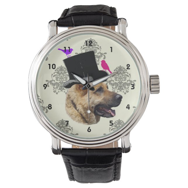 Funny German shepherd dog Watch (Front)