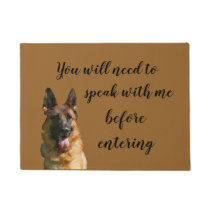 Funny German Shepherd Doormat Funny German Shepherd Doormat