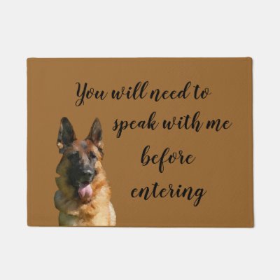 Bunch Of German Shepherd Dogs Doormat Zazzle Com