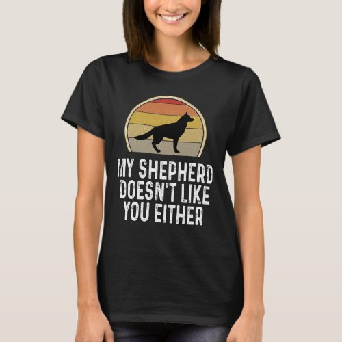 Funny German Shepherd Ears Up System Armed Dog Own T_Shirt