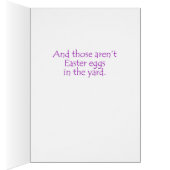 Funny German Shepherd Easter Card (Inside (Right))