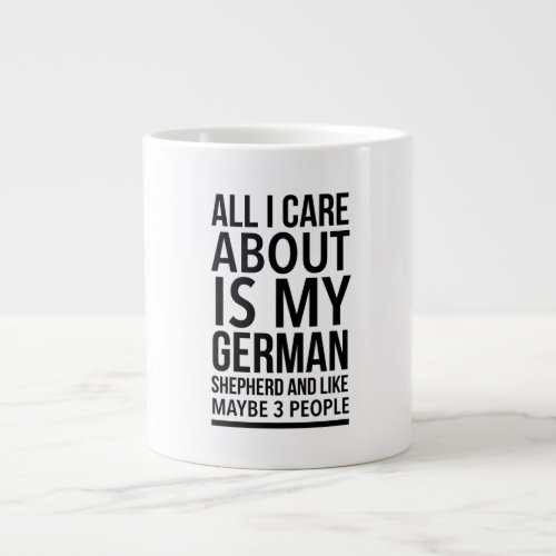 Funny German shepherd Giant Coffee Mug