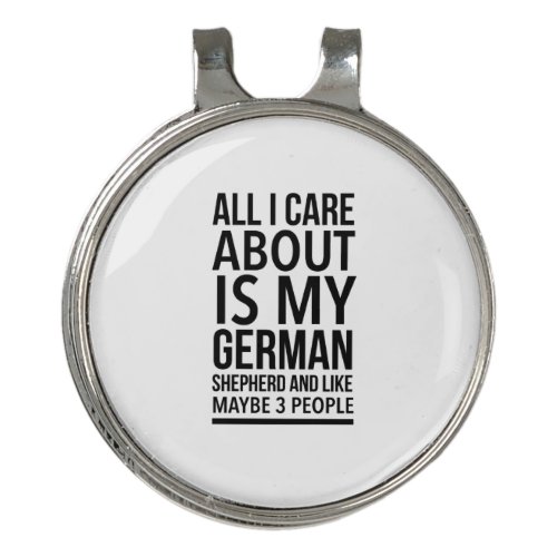 Funny German shepherd Golf Hat Clip