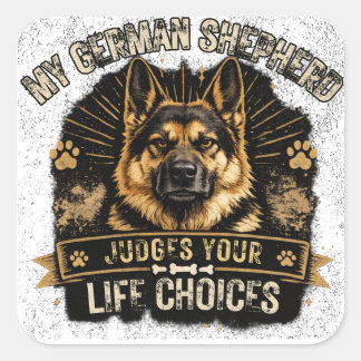 Funny German Shepherd GSD Sticker