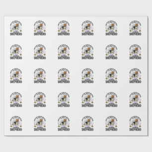 Funny German Shepherd Halloween Costume Dog Design Wrapping Paper