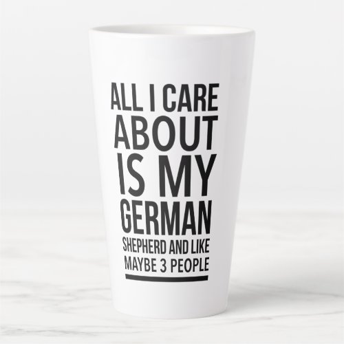 Funny German shepherd Latte Mug