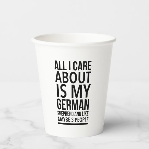 Funny German shepherd Paper Cups