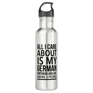 Funny German shepherd Stainless Steel Water Bottle