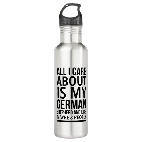 Funny German shepherd Stainless Steel Water Bottle