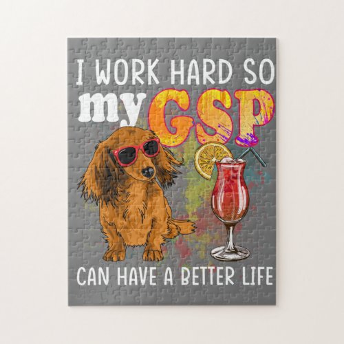 Funny German Shorthaired Pointer Gifts GSP Lover Jigsaw Puzzle