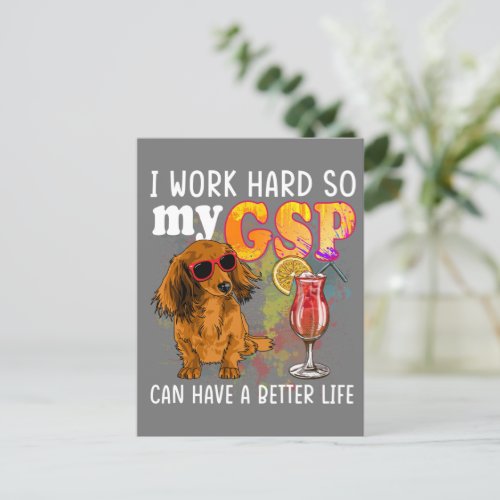 Funny German Shorthaired Pointer Gifts GSP Lover Postcard