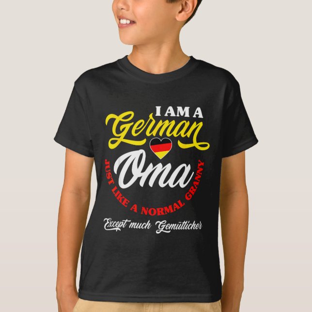 Funny Germany German Oma German Granny Deutsche Om T-Shirt (Front)