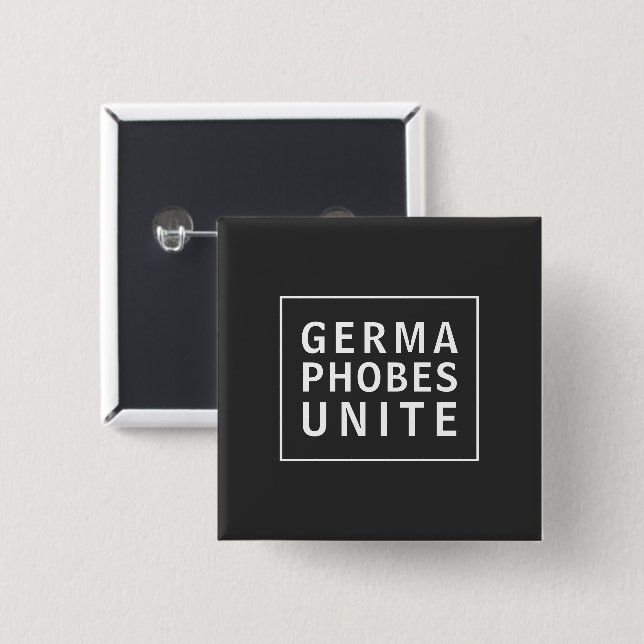 Funny Germaphobes Unite Pandemic Meme Button (Front & Back)