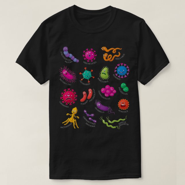 Funny Germs T-Shirt (Design Front)