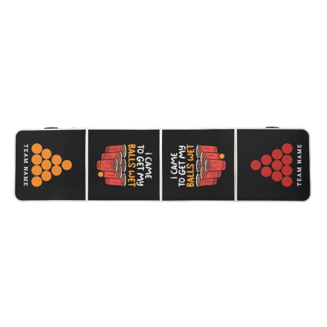 Funny Get Balls Wet  Beer Pong Table (Top)