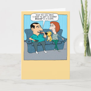 Funny Get In Shape Birthday Card