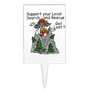 Funny Get Lost Cake Topper