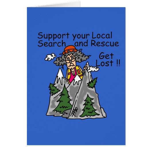 Funny Get Lost Cards (Front)
