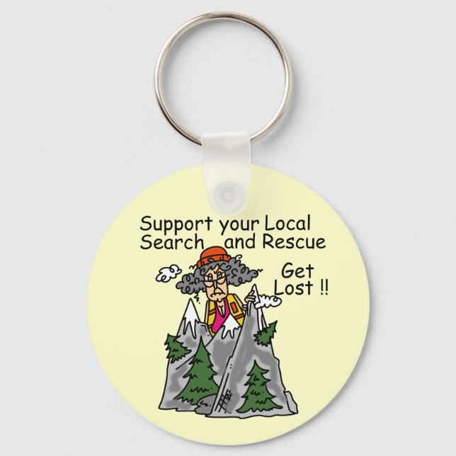 Funny Get Lost Keychain (Front)