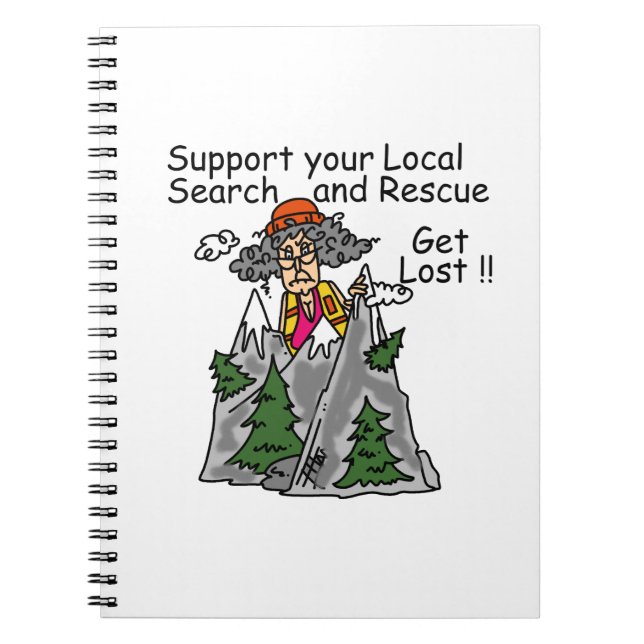 Funny Get Lost Notebook (Front)